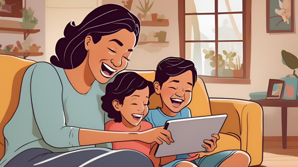 This image illustrates that sometimes screens are ok for you to breath