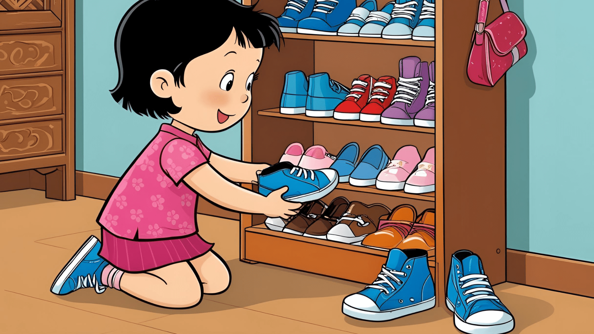 This image illustrates when I let my child do chores