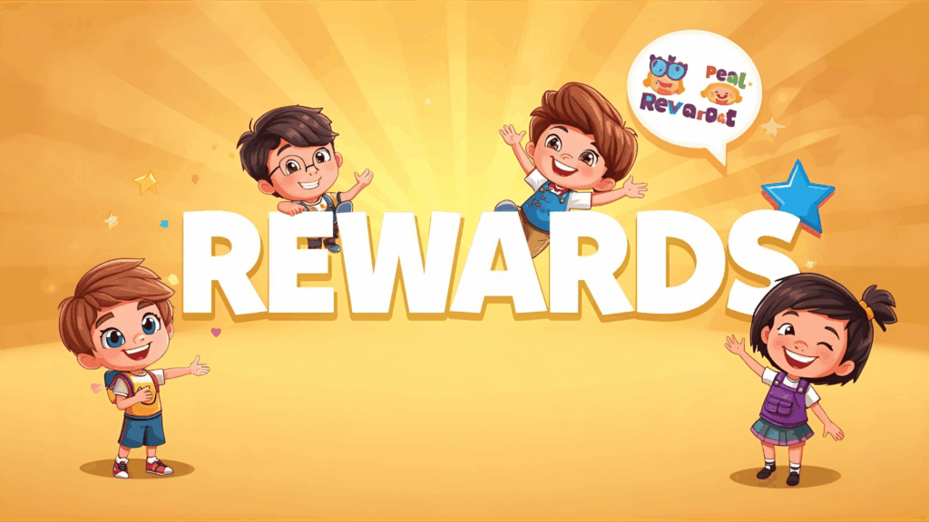 This image illustrates the Rewards for kids acheievement