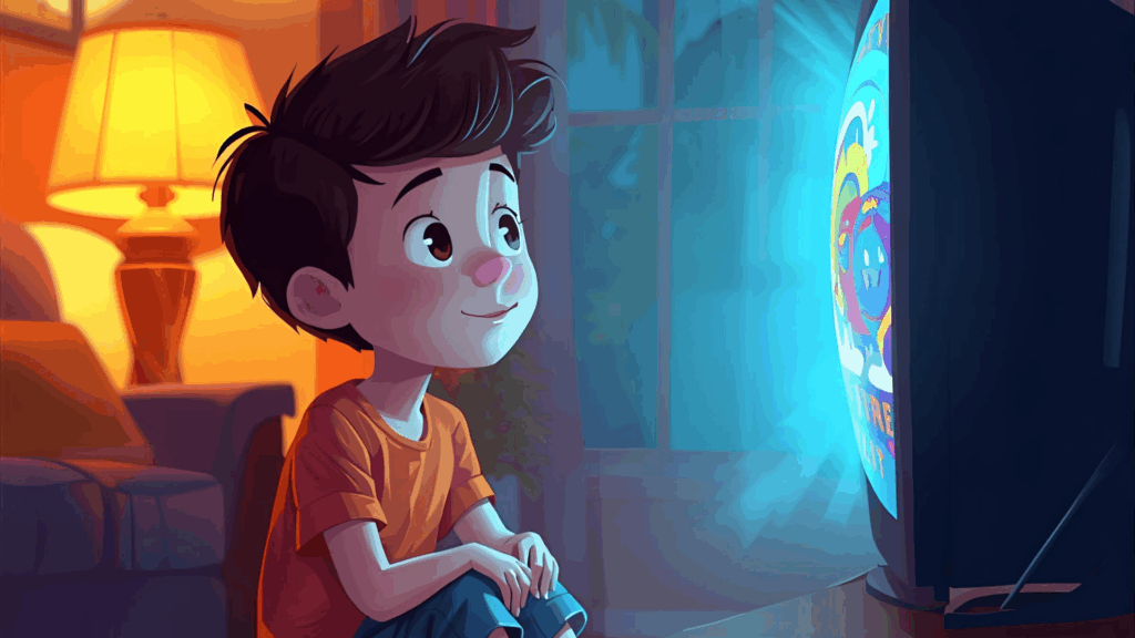 This image illustrates how to limit screen time during holidays