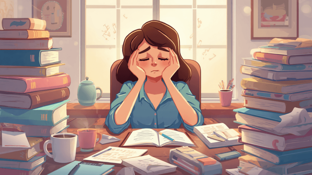 A parent burnout after exam